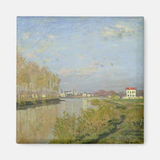 クロードモネ | The Seine at Argenteuil, 1873 マグネット (正面)