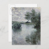 クロードモネ | The Seine at Vetheuil, 1879 ポストカード (正面/裏面)