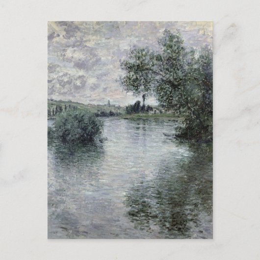 クロードモネ | The Seine at Vetheuil, 1879 ポストカード (正面)