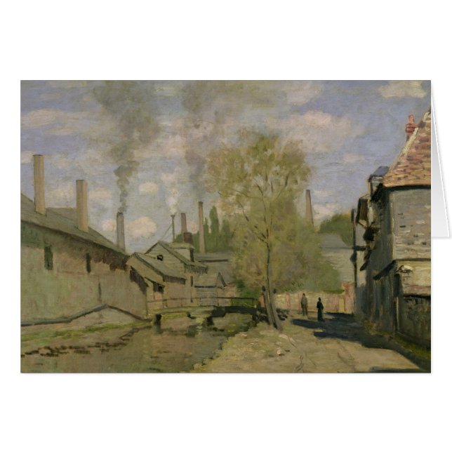 クロードモネ The Stream of Robec at Rouen, 1872 (正面横)