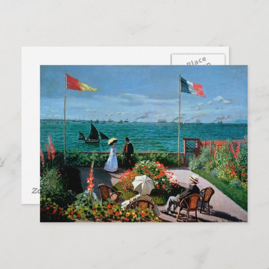 クロードモネ | The Terrace at Sainte-Adresse, 1867 ポストカード (正面/裏面)