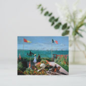 クロードモネ | The Terrace at Sainte-Adresse, 1867 ポストカード (スタンド正面)