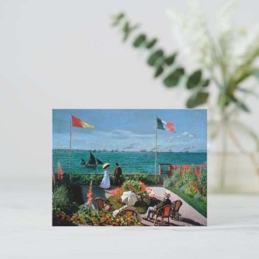 クロードモネ | The Terrace at Sainte-Adresse, 1867 ポストカード (スタンド正面)