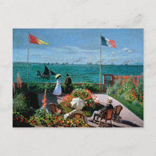 クロードモネ The Terrace at Sainte-Adresse, 1867 ポストカード