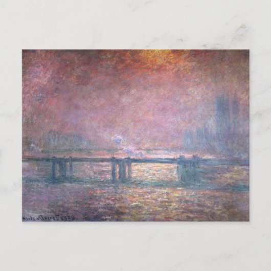 クロードモネ | The Thames at Charing Cross, 1903 ポストカード (正面)