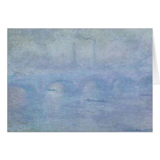 クロードモネ | Waterloo Bridge：霧の効果 (正面横)