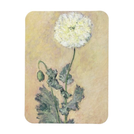 クロードモネ | White Poppy, 1883 マグネット (縦)