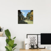 クロードモネRue de la Bavole，オンフルール ポスター (ホームオフィス)