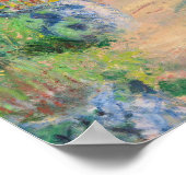 クロードモネThe Artists Garden Sunflowers Old Art ポスター (角)