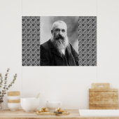 クロードモ絵を描ネ油カンバス芸術的自然 ポスター (キッチン)