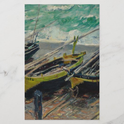 クロードモ絵を描ネ油カンバス芸術的自然 便箋 (正面)