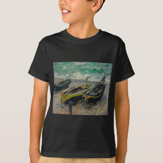 クロードモ絵を描ネ油カンバス芸術的自然 Tシャツ