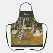 クロード絵画モネの森の端サルジェント エプロン (正面)