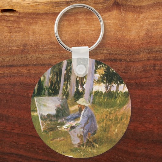クロード絵画モネの森の端サルジェント キーホルダー (正面)