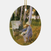 クロード絵画モネの森の端サルジェント セラミックオーナメント (右)