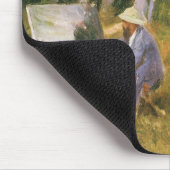 クロード絵画モネの森の端サルジェント マウスパッド (コーナー)