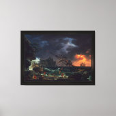 クロード・ジョセフ・ヴェルネによる難破船 キャンバスプリント (正面)