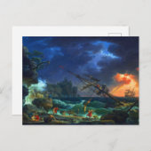 クロード・ジョセフ・ヴェルネによる難破船 ポストカード (正面/裏面)