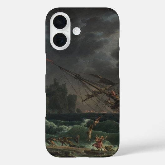クロード・ジョセフ・ヴェルネによる『難破船』 Case-Mate iPhoneケース (裏面)