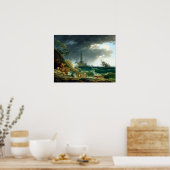 クロード・ジョセフ・ヴェルネ地中海のア ポスター (キッチン)