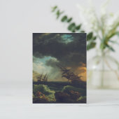 『クロード＝ジョゼフ・ヴェルネの嵐の海での難船』 ポストカード (スタンド正面)