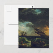 『クロード＝ジョゼフ・ヴェルネの嵐の海での難船』 ポストカード (正面/裏面)