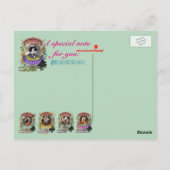 クロード・デプシおもしろいー猫の動物の作曲家デブッシー ポストカード (裏面)