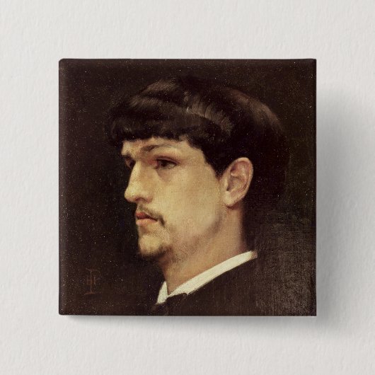 クロード・ドビュッシー1886年 缶バッジ (正面)