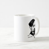 クロード・ドビュッシー コーヒーマグカップ (正面右)