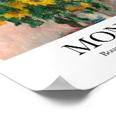 クロード・モネによるサンフラワーブーケ ポスター (角)