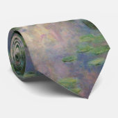 クロード・モネによるピンクの緑の池の睡蓮 ネクタイ (ロール)