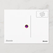 クロード・モネによるピンクの緑の池の睡蓮 ポストカード (裏面)