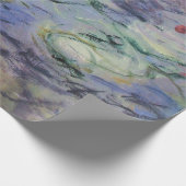 クロード・モネによるピンク色の池の睡蓮 ラッピングペーパー (角)