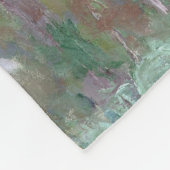 クロード・モネによるポプラの風景一連 フリースブランケット (角)