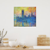 クロード・モネによる冬のロンドン議会 ポスター (キッチン)