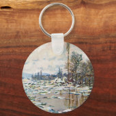 クロード・モネによる氷の解体 キーホルダー (正面)