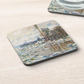 クロード・モネによる氷の解体 コースター (左側)