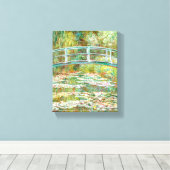 クロード・モネによる睡蓮の池への橋 キャンバスプリント (インサイチュ (ウッドフロア))