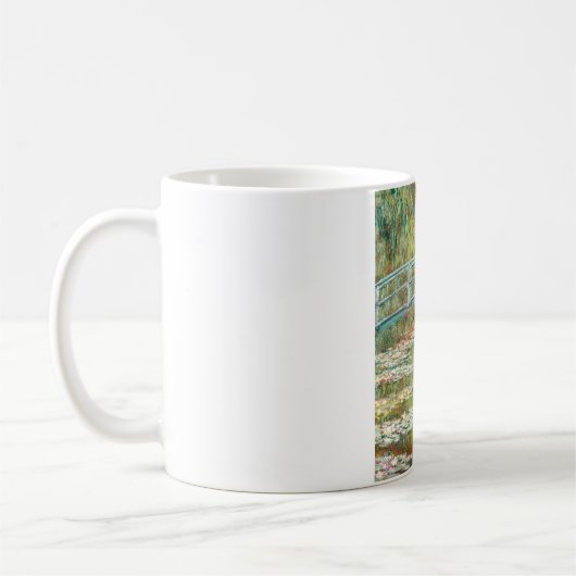 クロード・モネによる睡蓮の池への橋 コーヒーマグカップ (左)