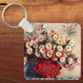 クロード・モネによる菊の静物詩 キーホルダー (正面)