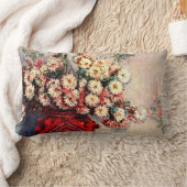 クロード・モネによる菊の静物詩 ランバークッション (ブランケット)