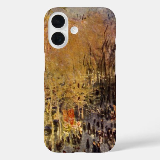 クロード・モネによる「カピュシーヌ大通り」 アート Case-Mate iPhoneケース (裏面)