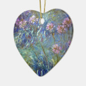 クロード・モネのアガパンサス属 セラミックオーナメント (左)