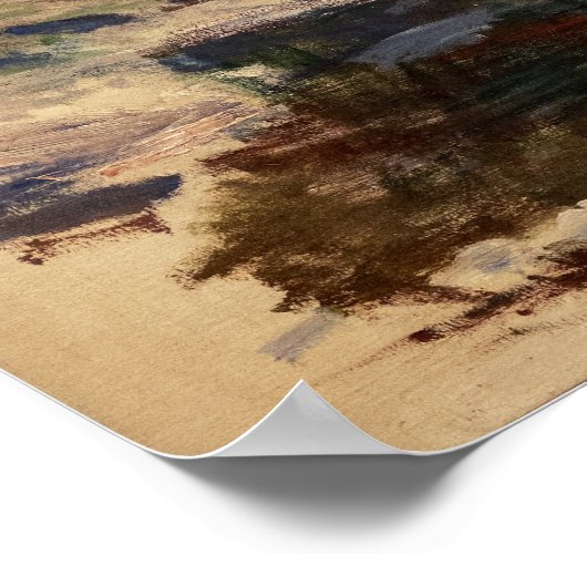 クロード・モネのアートワーク – ドルセアクアの城 ポスター (角)