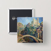 クロード・モネのアートワーク – ドルセアクアの城 缶バッジ (正面&裏面)