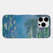 クロード・モネのカスタムネームウォーターリリー iPhoneケース (裏面横)