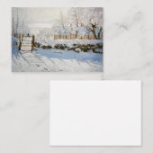 クロード・モネのカラス絵画のカード ノートカード (正面/裏面)