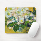 クロード・モネのクリスマスローズ マウスパッド (マウス)