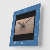 クロード・モネのグレイン、太陽の霧（1891年） スクエア壁時計 (傾斜)