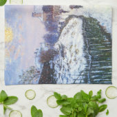 クロード・モネのサン・ドニ通りアルジャントゥイユ キッチンタオル (折り畳み)